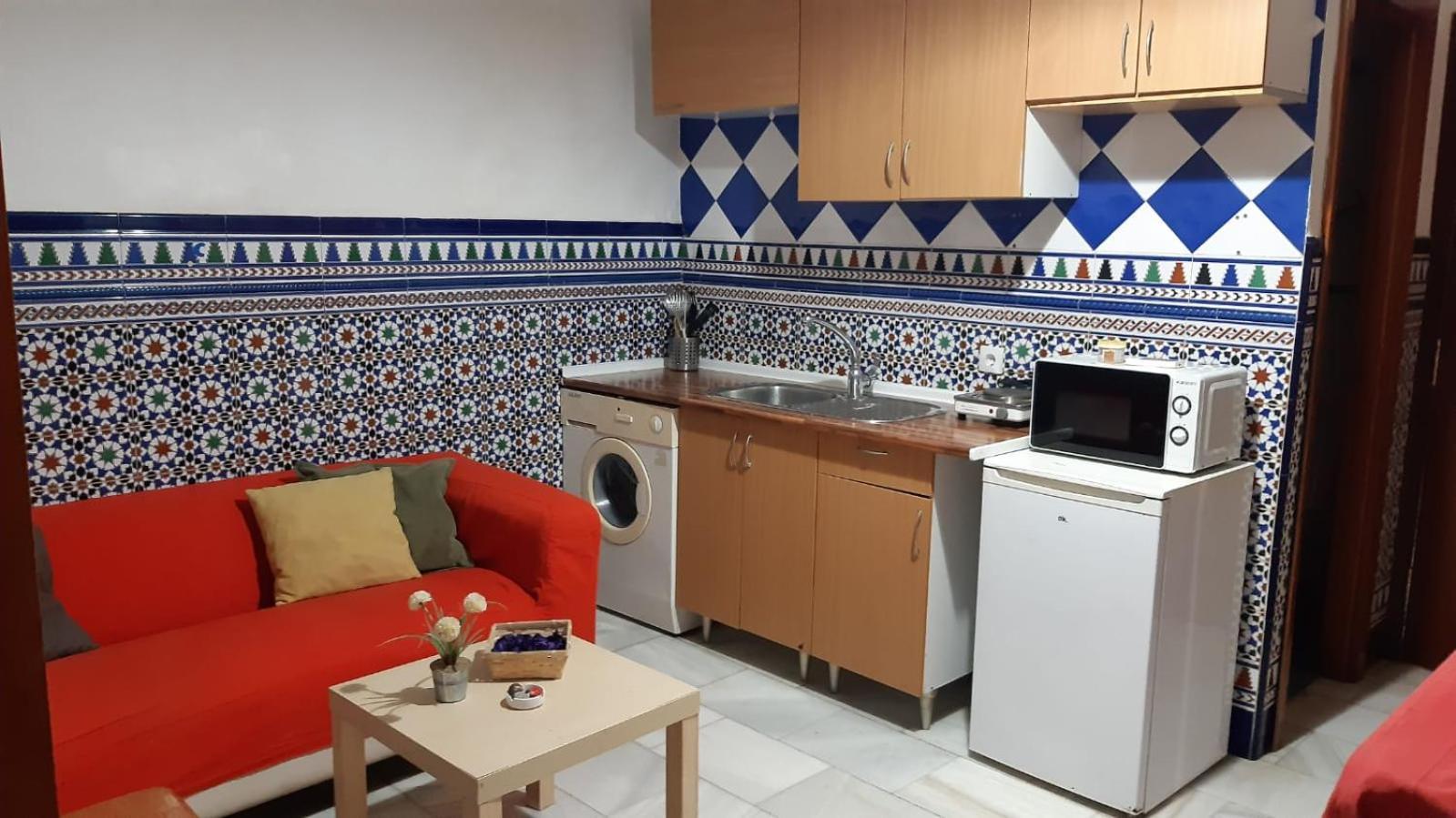 Apartamento Calle Feria Sevilla Bagian luar foto